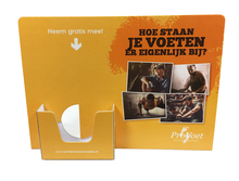 Folderdisplay "Hoe staan je voeten ervoor"