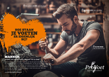 Poster “Hoe staan je voeten ervoor” “Monteur” (A3)