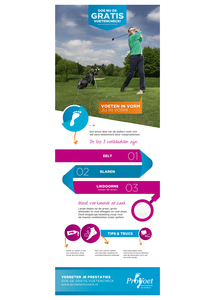 Poster “Voeten in Vorm” ‘Golf’