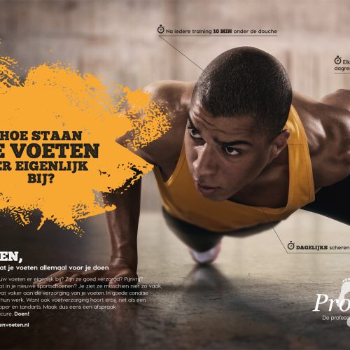 Poster “Hoe staan je voeten ervoor” “Sporter” (A3)