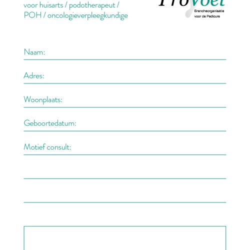 Verwijskaart - naar andere zorgverlener