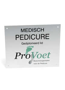 Muurbord ‘Medisch Pedicure’