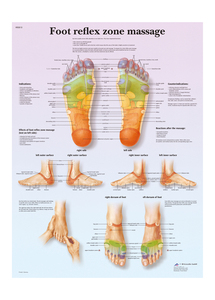 Wandplaat massage voet reflex zone
