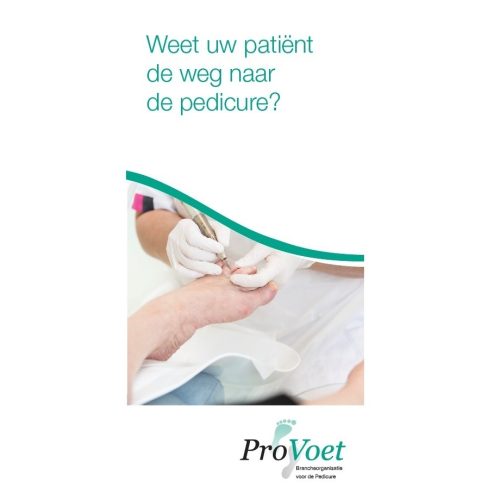 Folder “Weet uw patiënt de weg naar de pedicure”