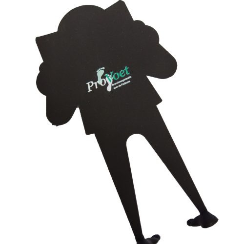 Boekenlegger op voeten