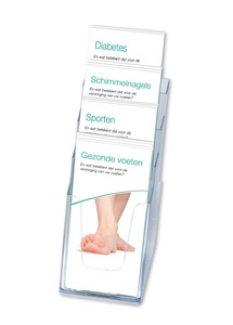 Display met 4 sets informatiefolders