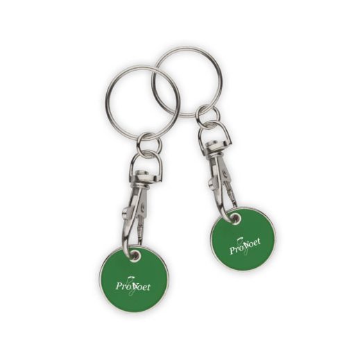 Sleutelhanger met winkelwagenmuntje