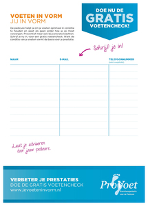 Voetencheck inschrijflijst